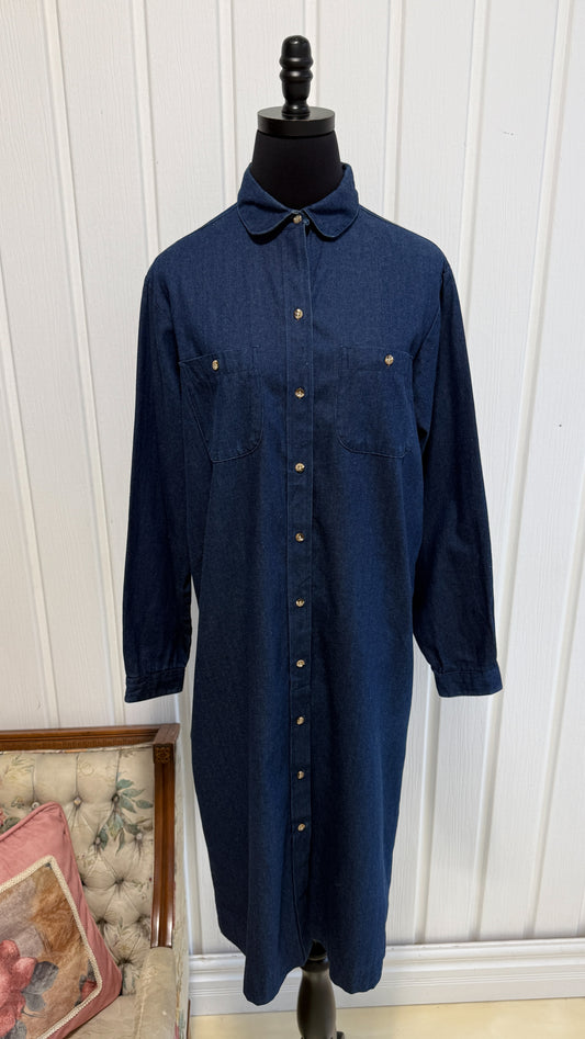 Robe chemisier en jeans LL Bean- large