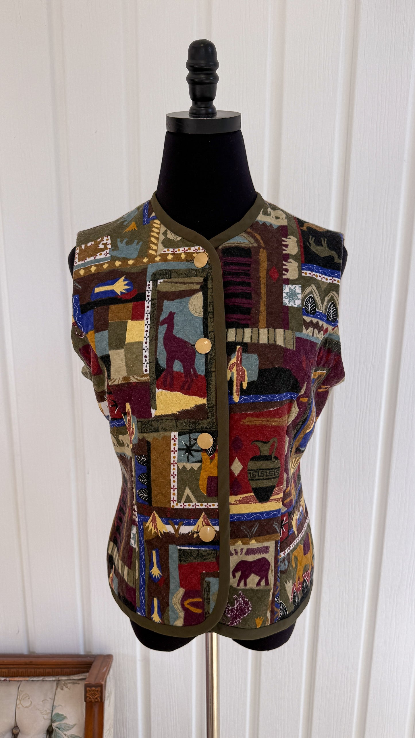 Veste sans manches à motifs- small