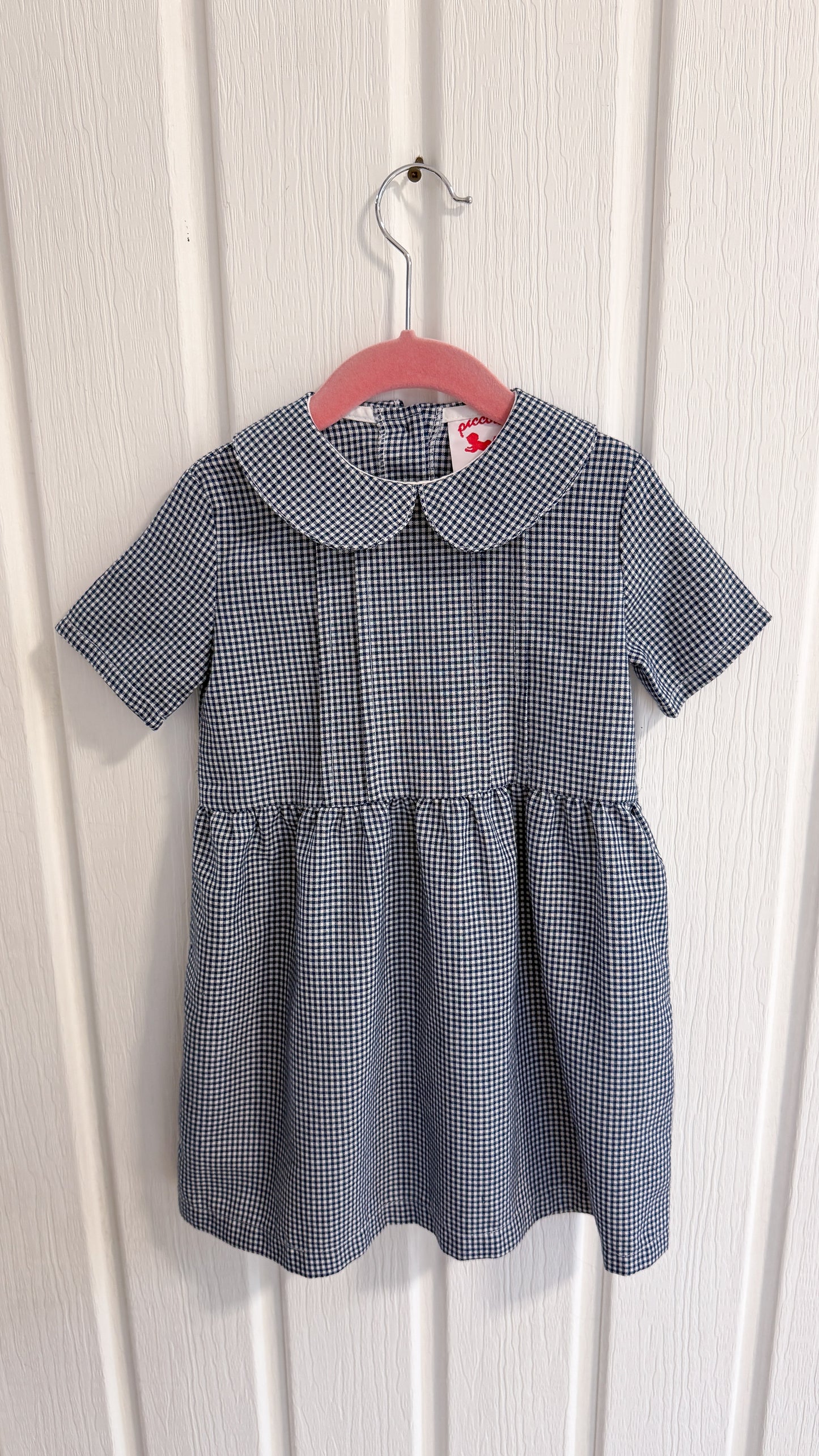 Enfants- robe carreauté noir et blanc- 2