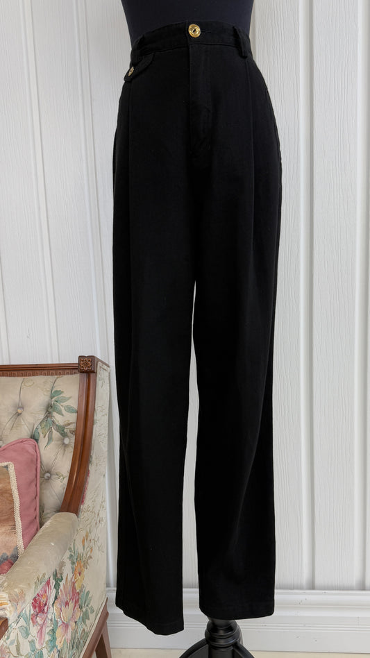 Pantalons noir à plis- small