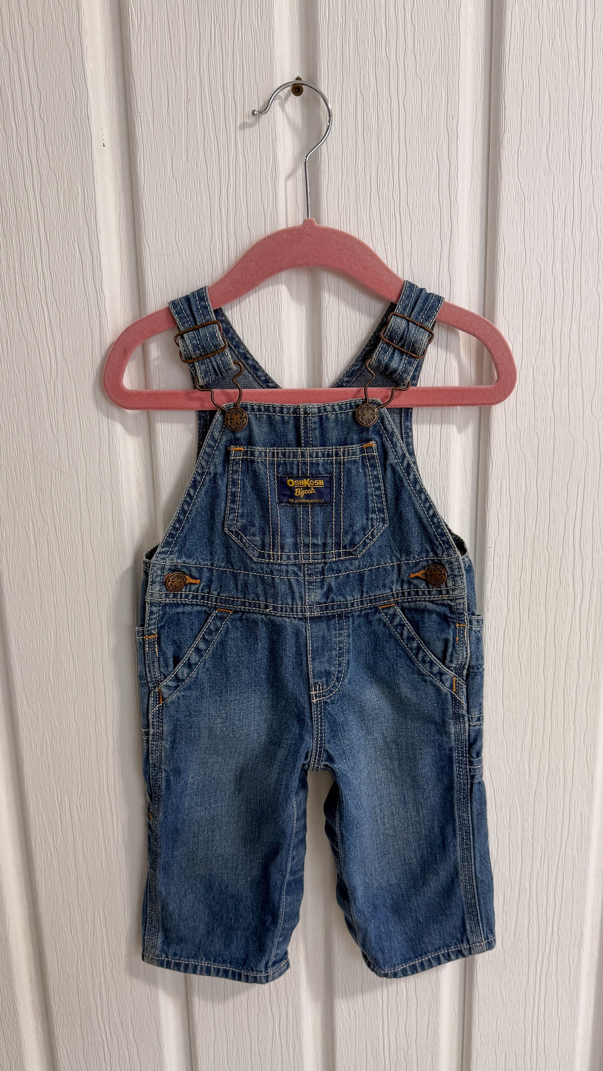 Enfants- salopette en jeans Oshkosh - 6mois et 12 mois