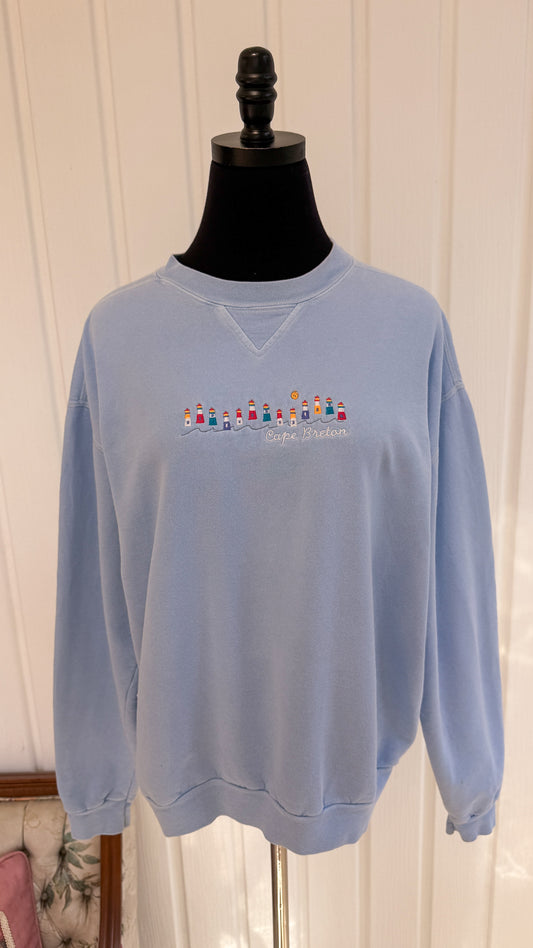 Chandail crewneck bleu phares- medium