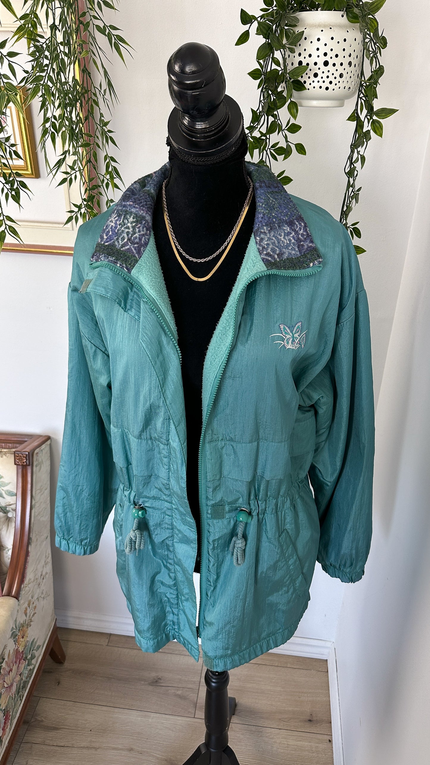 Manteau printemps turquoise - small