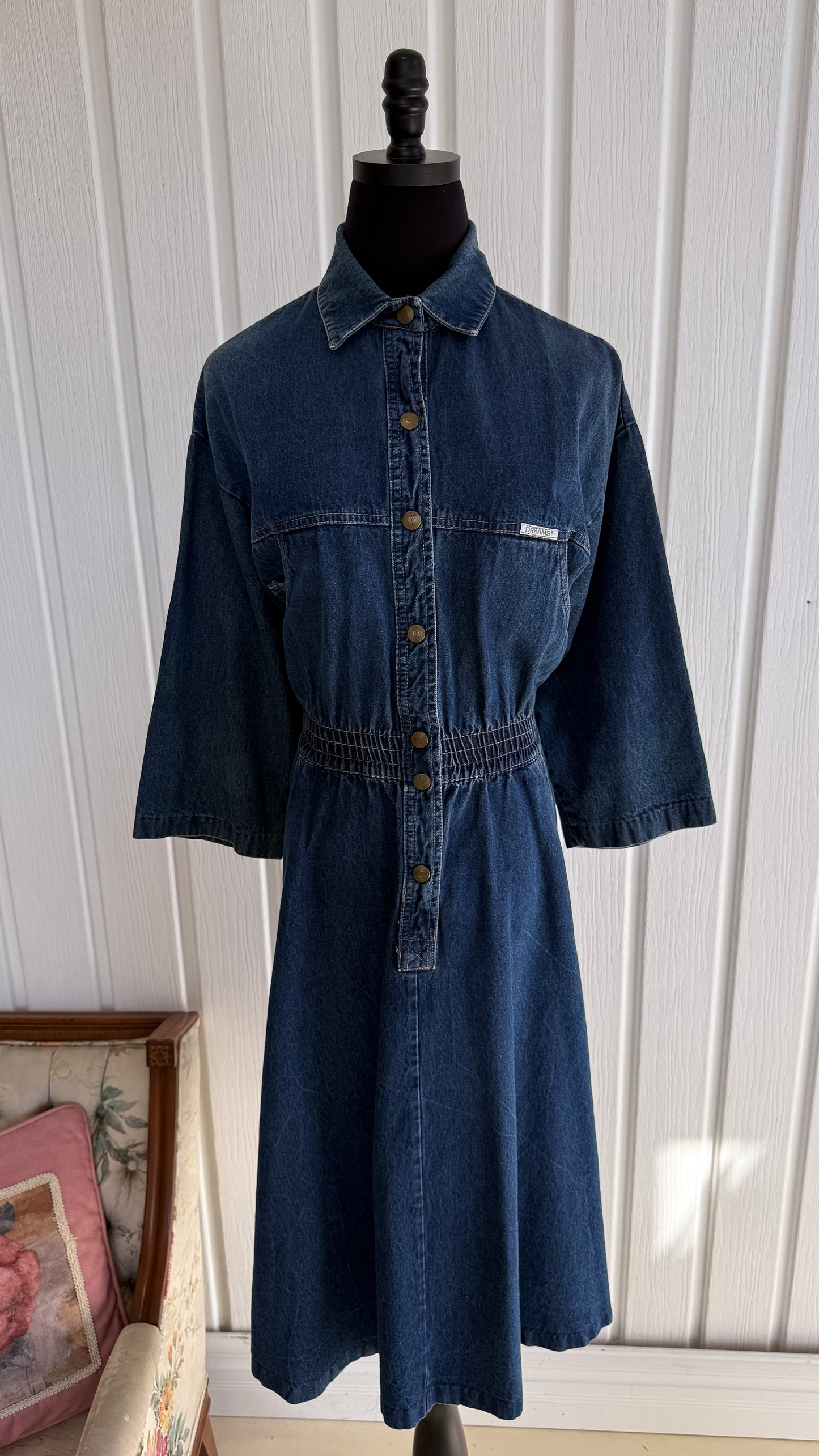 Robe en jeans évasée- medium