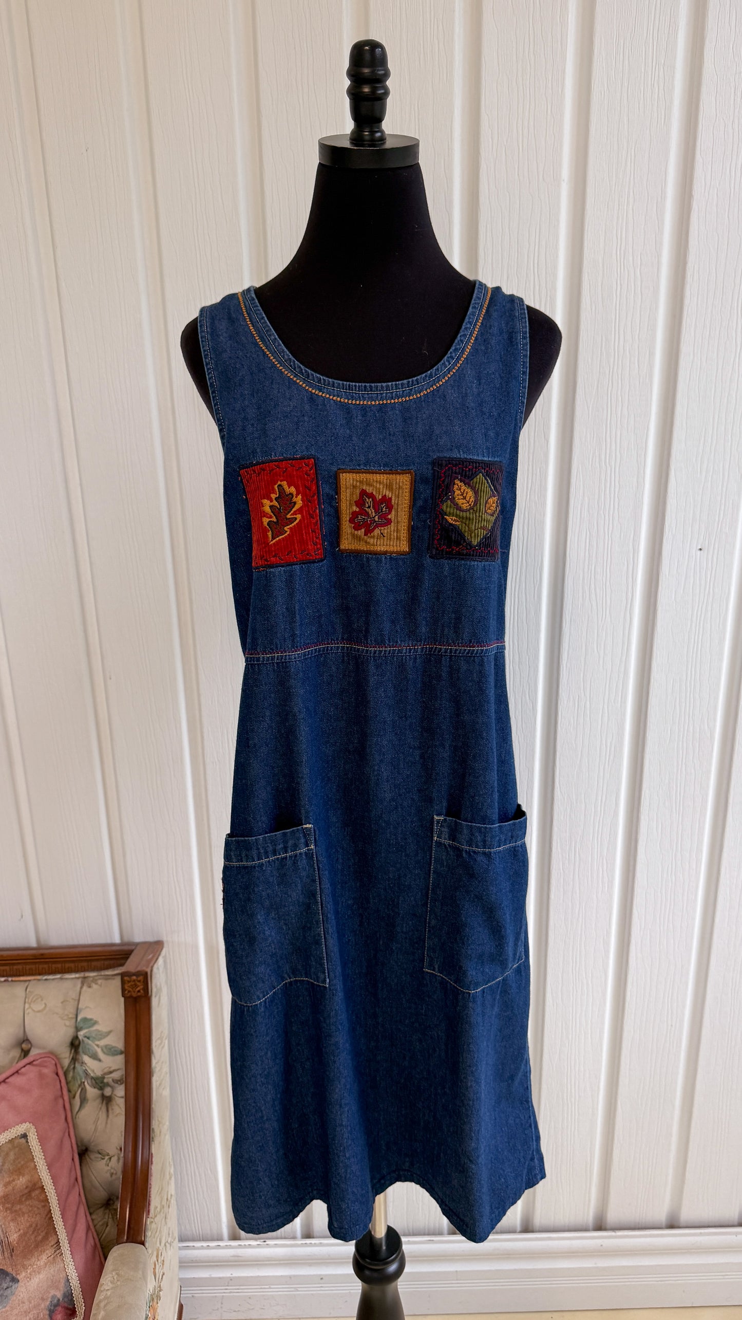 Robe en jeans feuilles- small