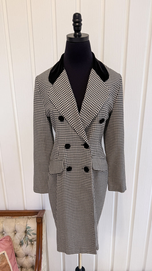 Veste/blazer pieds-de-poule- small