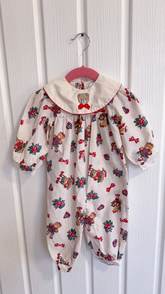 Children - Christmas teddy bear jumpsuit - 18m