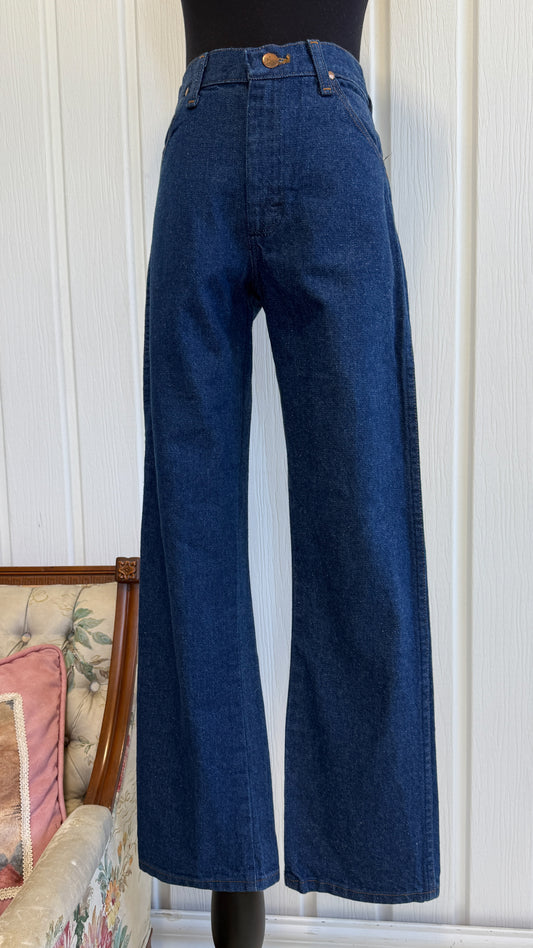 Jeans bleu fonce Wrangler- small