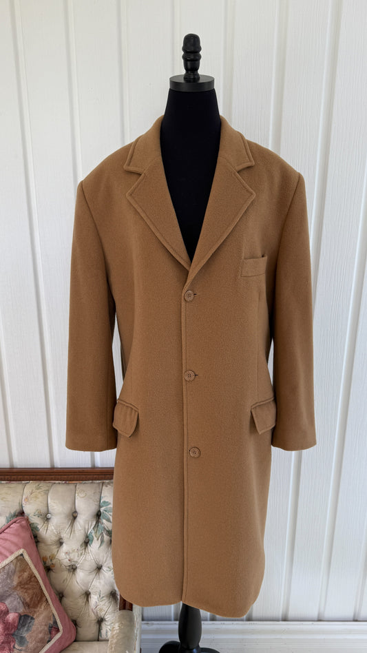 Manteau en laine caramel- x-large