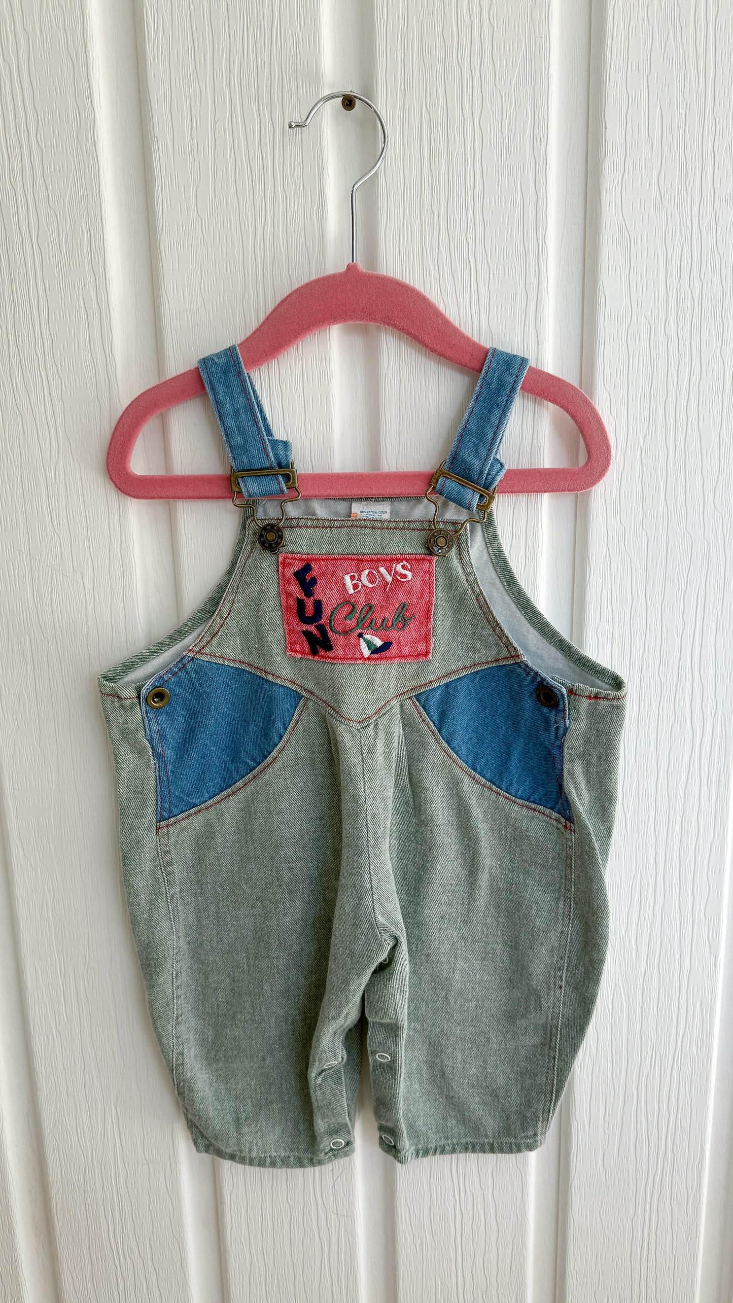 Enfants- salopette en denim Boys club- 12m