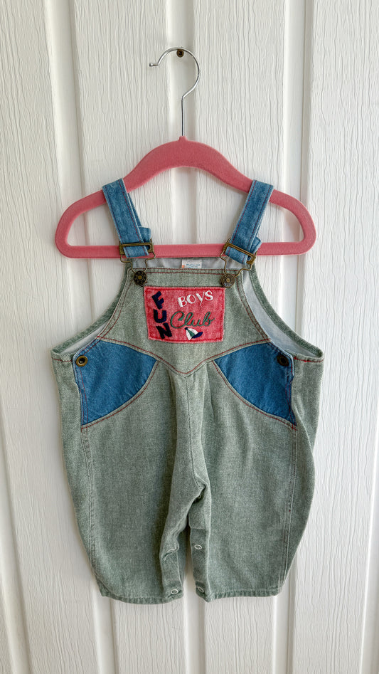 Enfants- salopette en denim Boys club- 12m