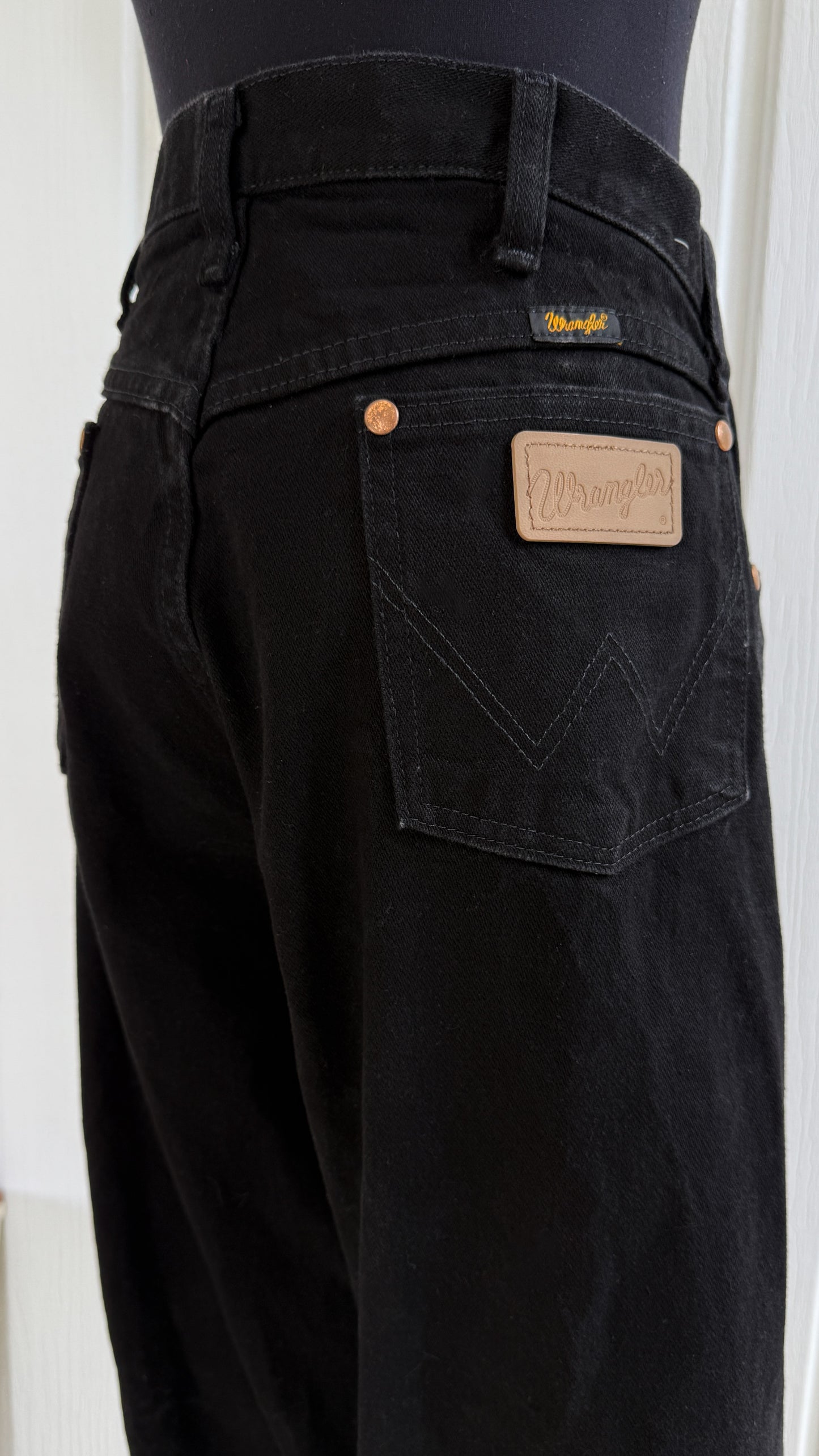 Jeans noir baggy Wrangler - x-large