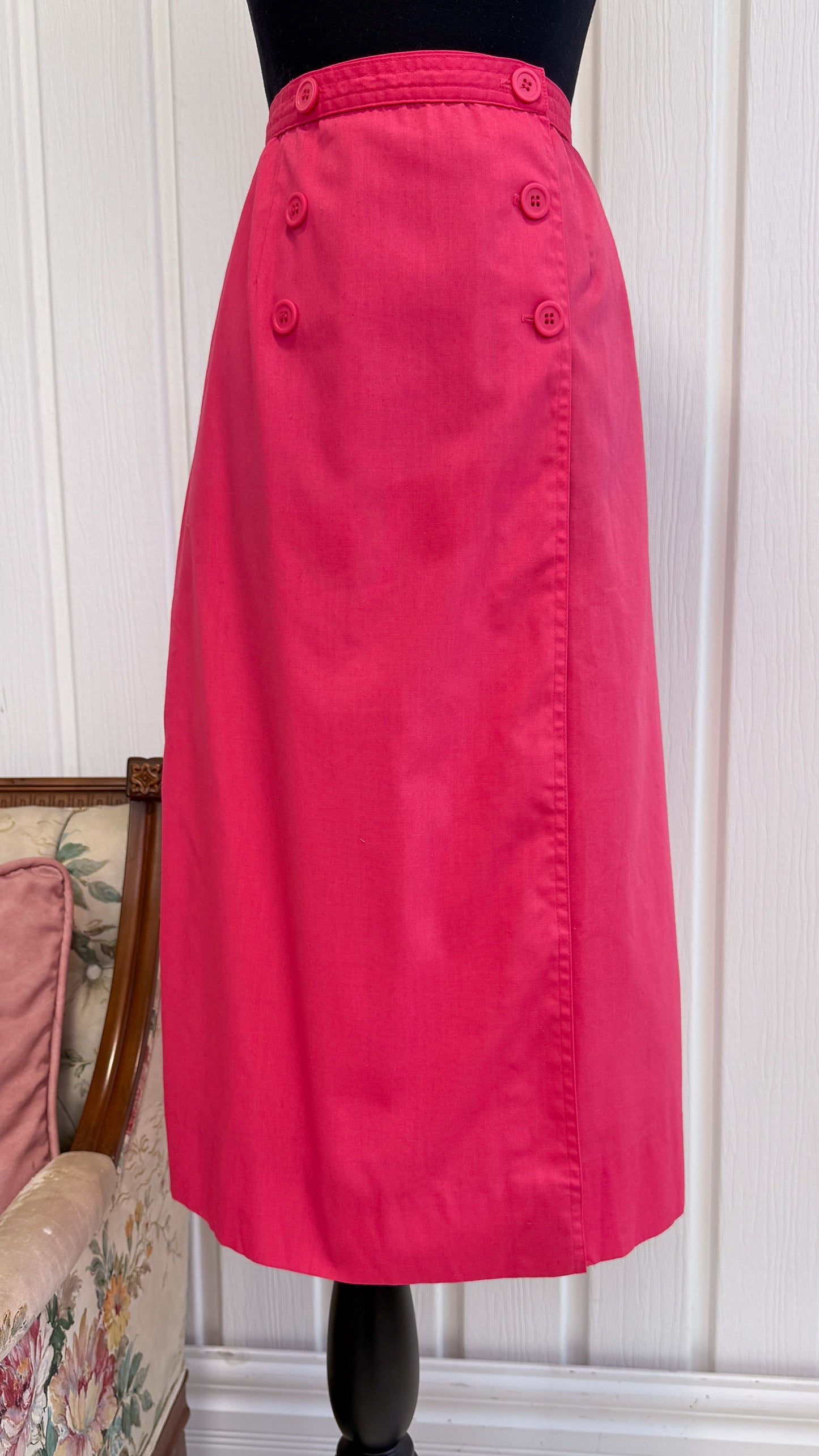 Jupe porte-feuille fuschia- x-small