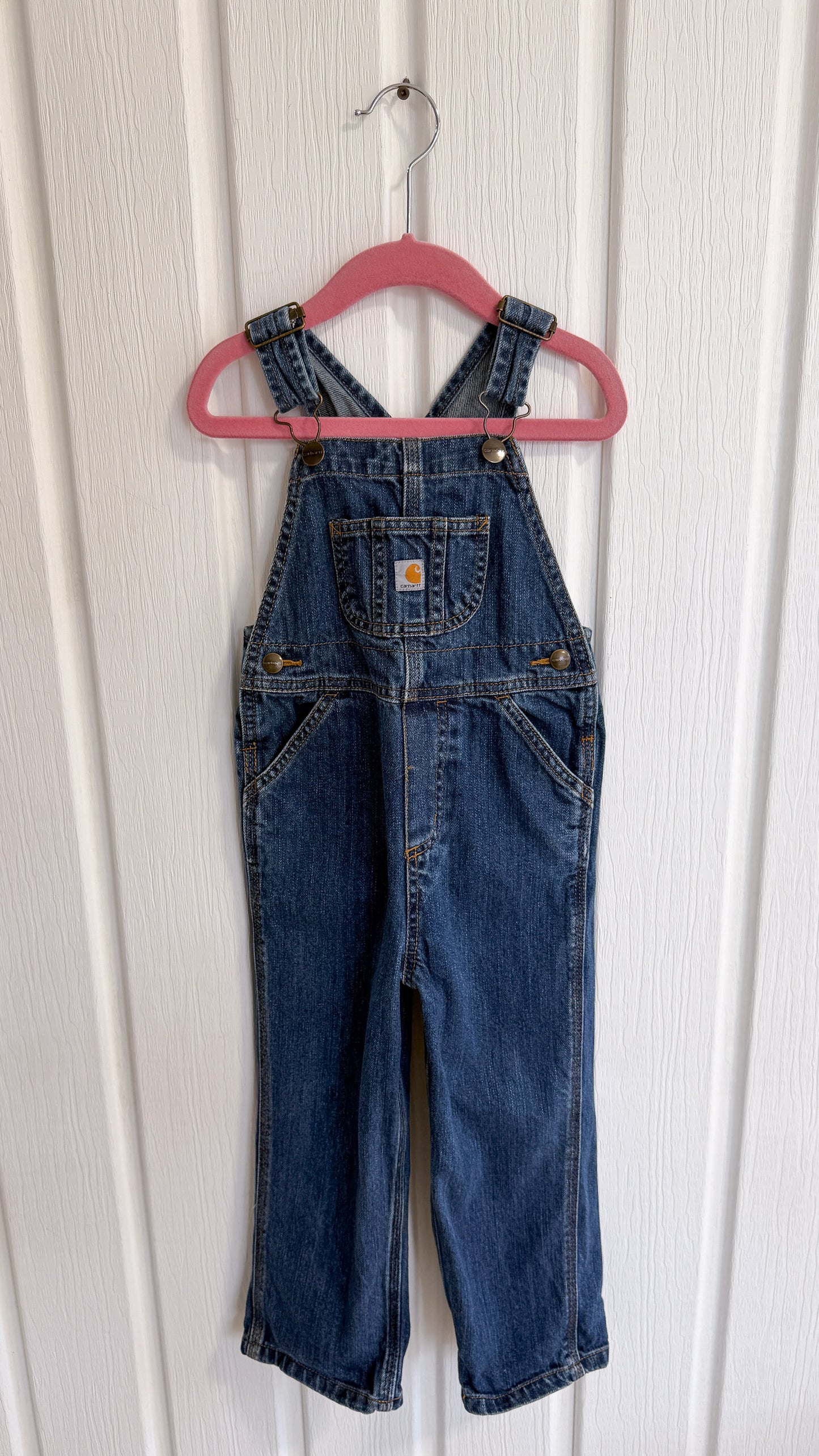 Children's Carhartt Denim Overalls - 4T