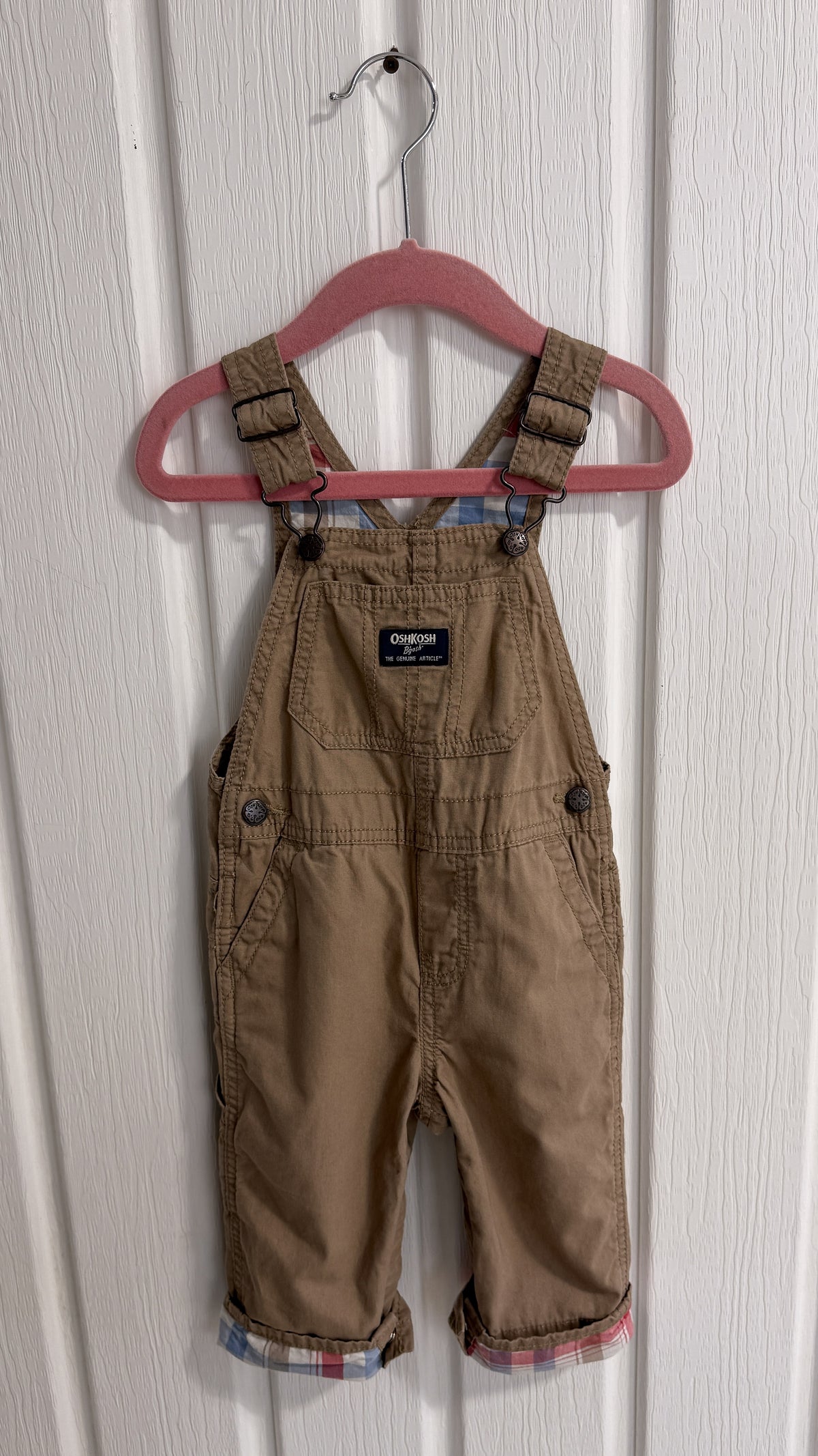 Enfants- salopette beige oshkosh- 18m