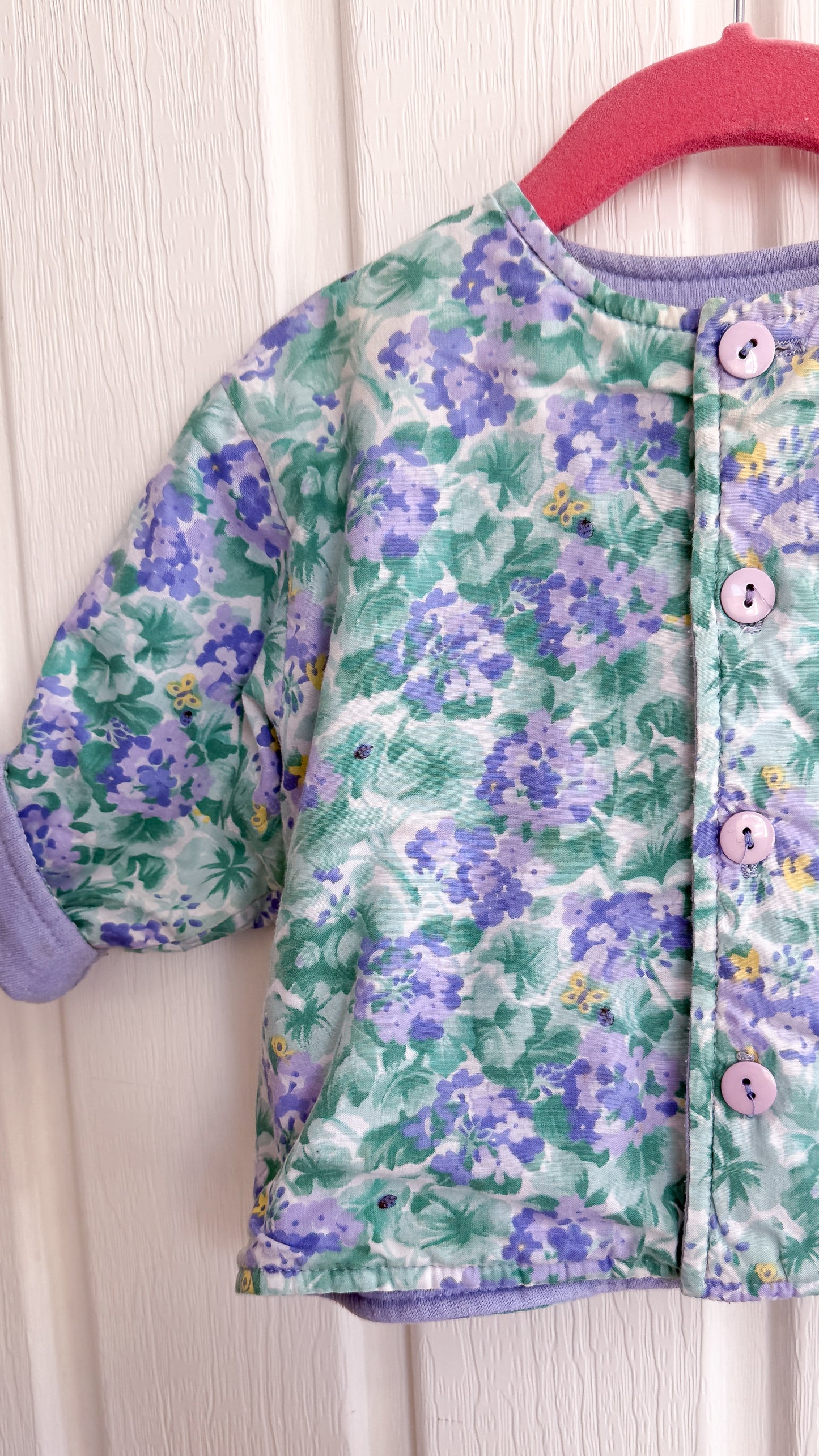 Enfants- Veste en coton fleurie- 2