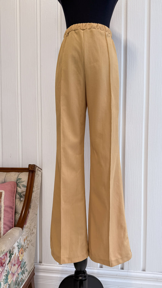 Pantalons jaune évasée- small