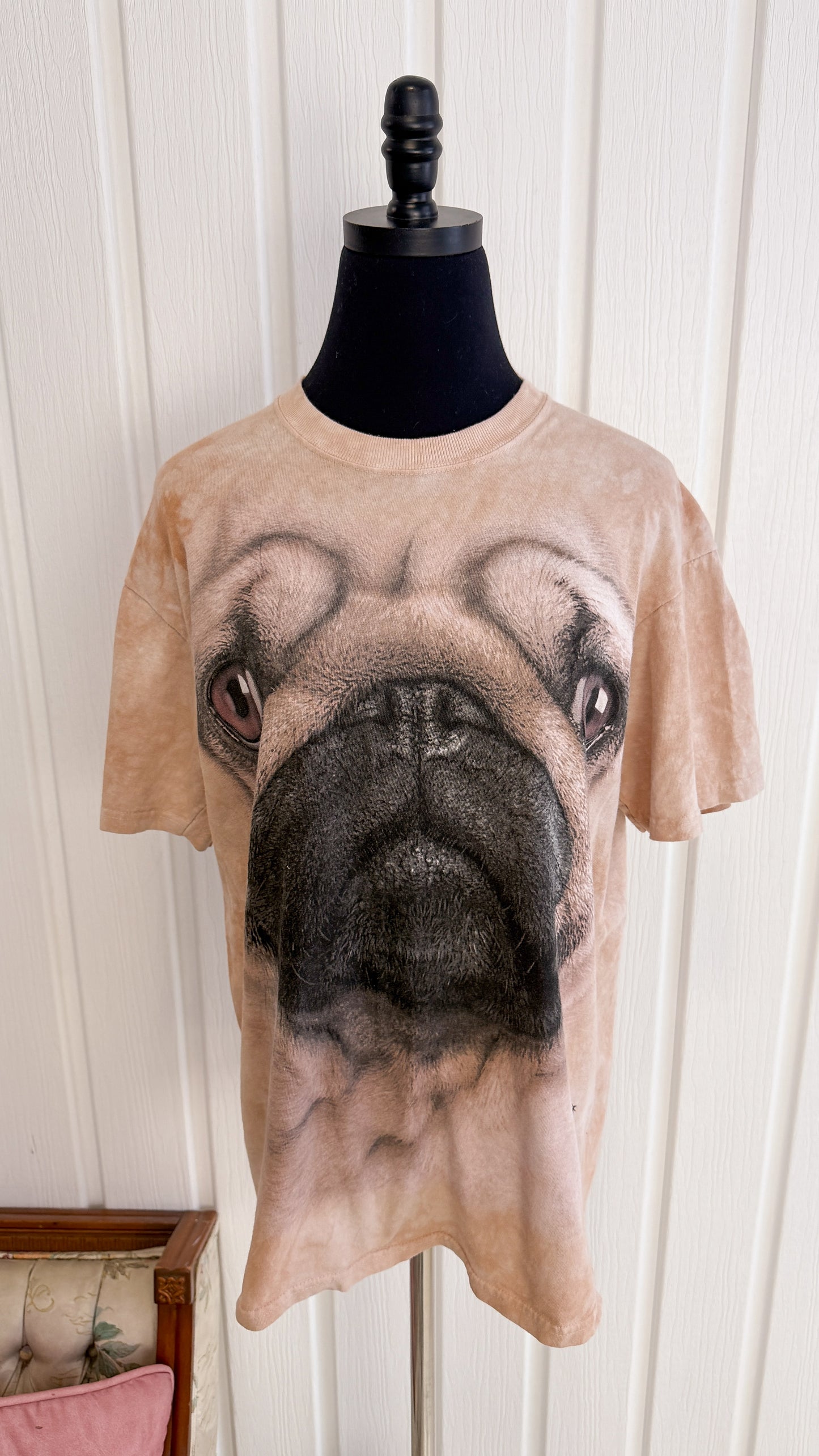 T-shirt beige chien- medium
