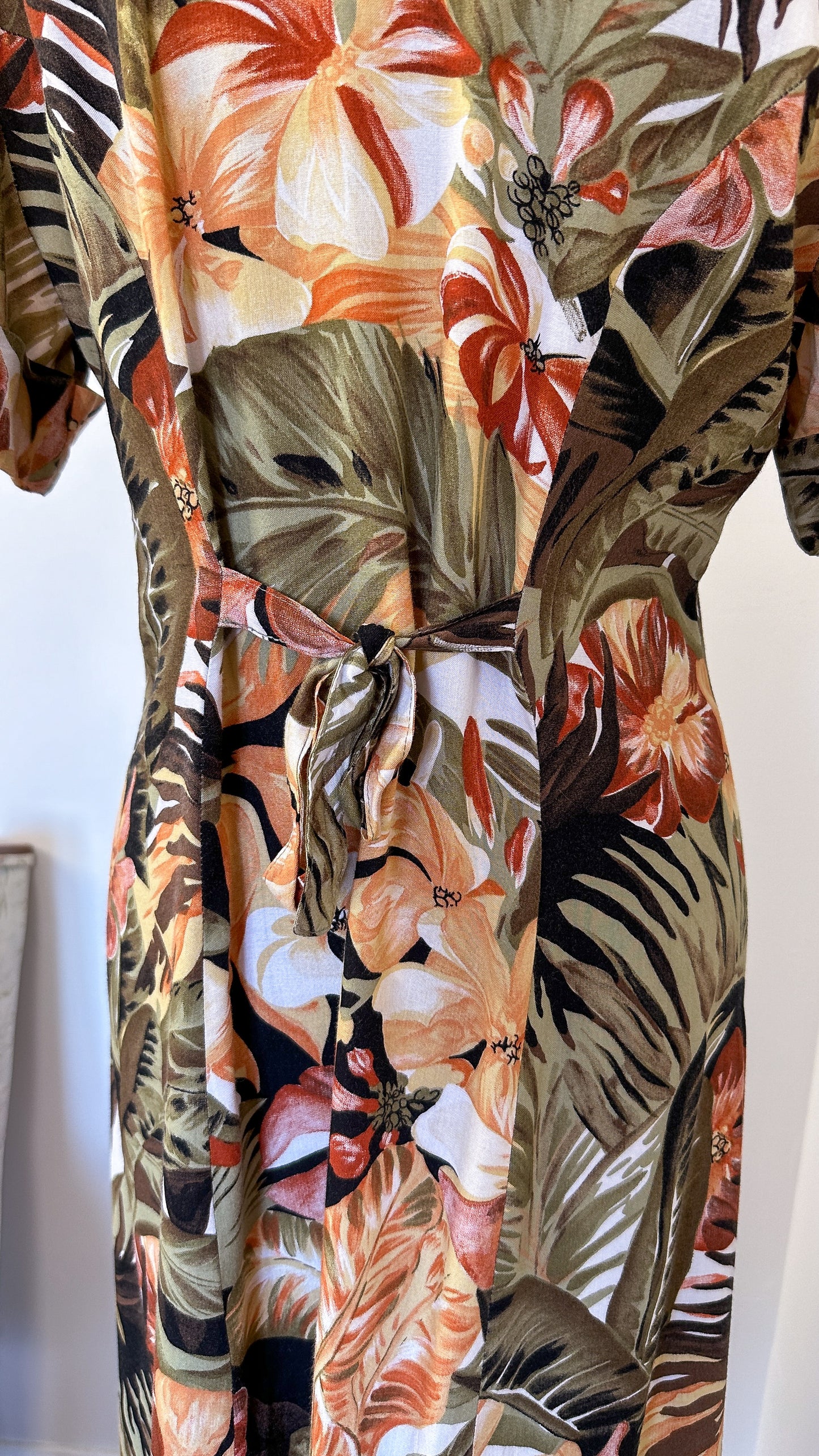 Tropical floral dress - medium
