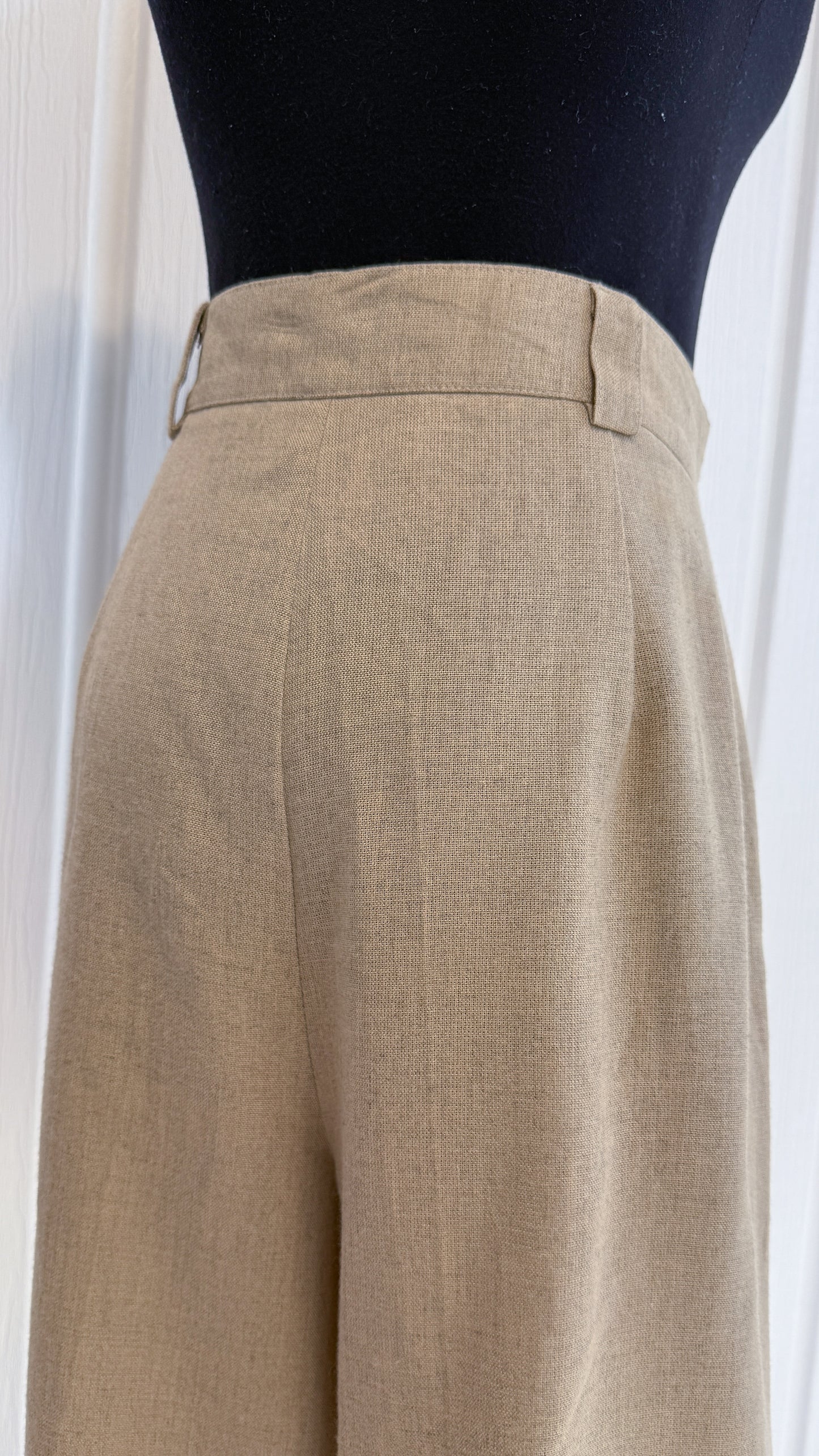 Bermuda en lin beige- large