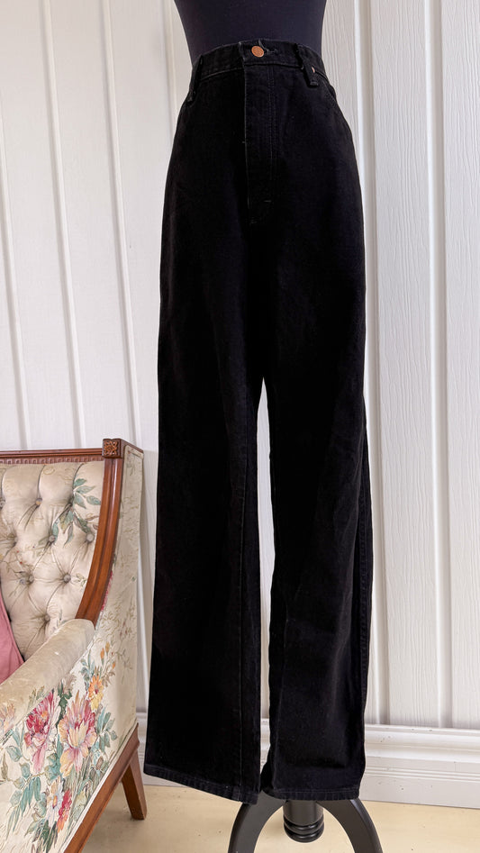 Jeans noir baggy Wrangler - x-large