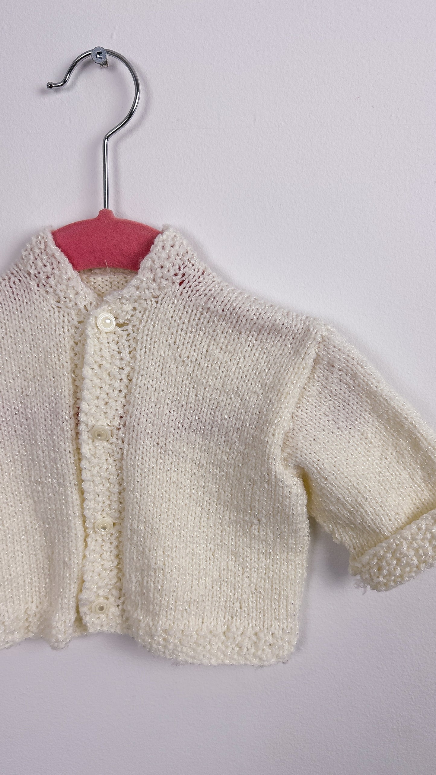Children- Cream knit cardigan- 6m