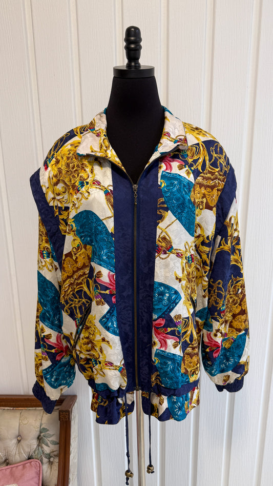 Navy windbreaker - large