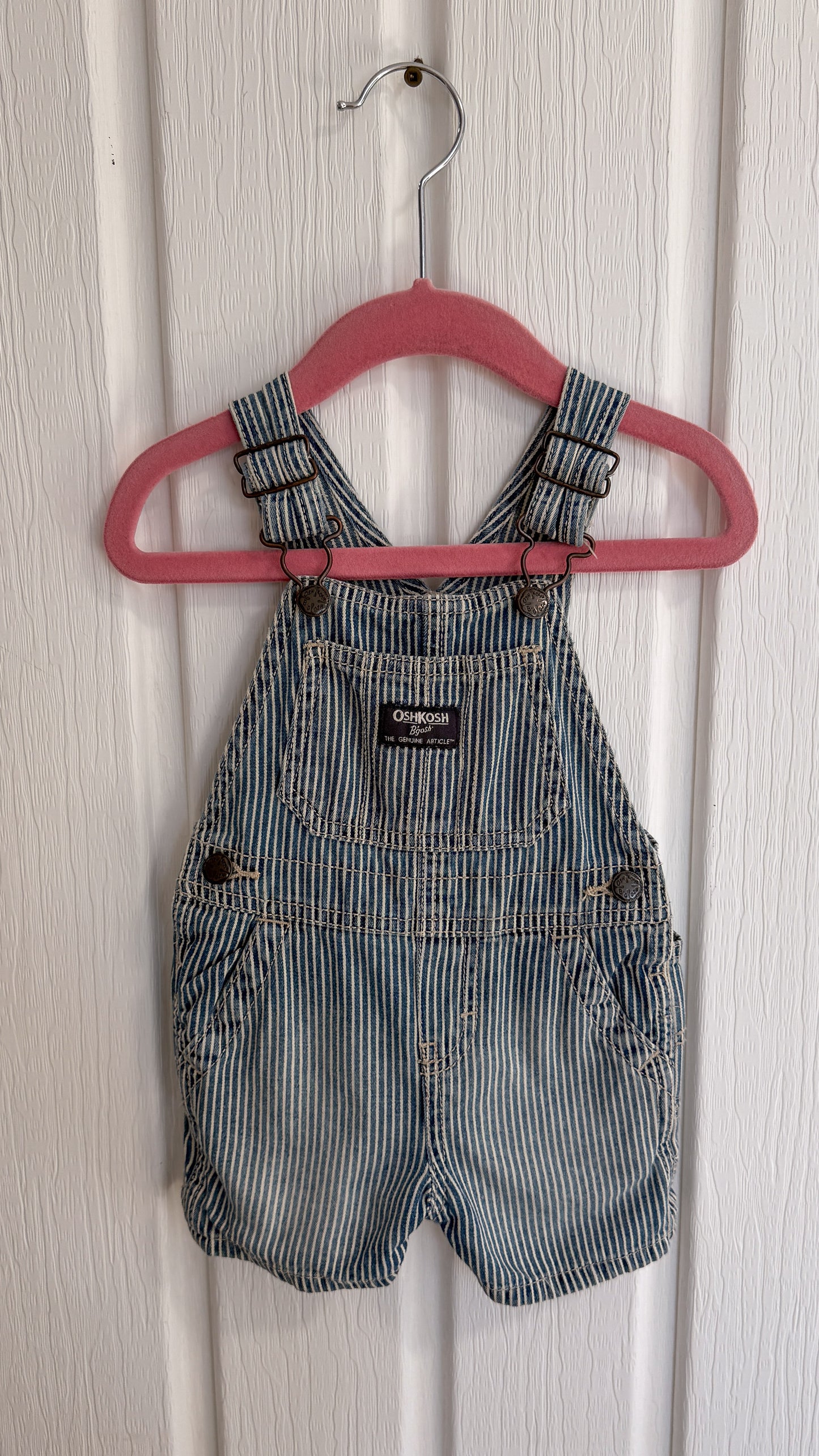 Enfants- salopette-shorts rayé Oshkosh- 9mois