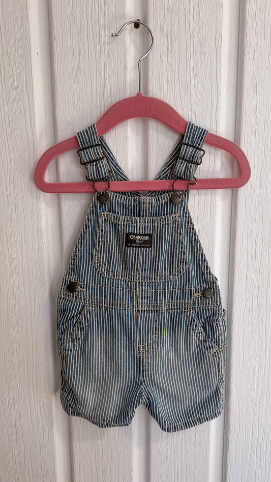 Enfants- salopette-shorts rayé Oshkosh- 9mois