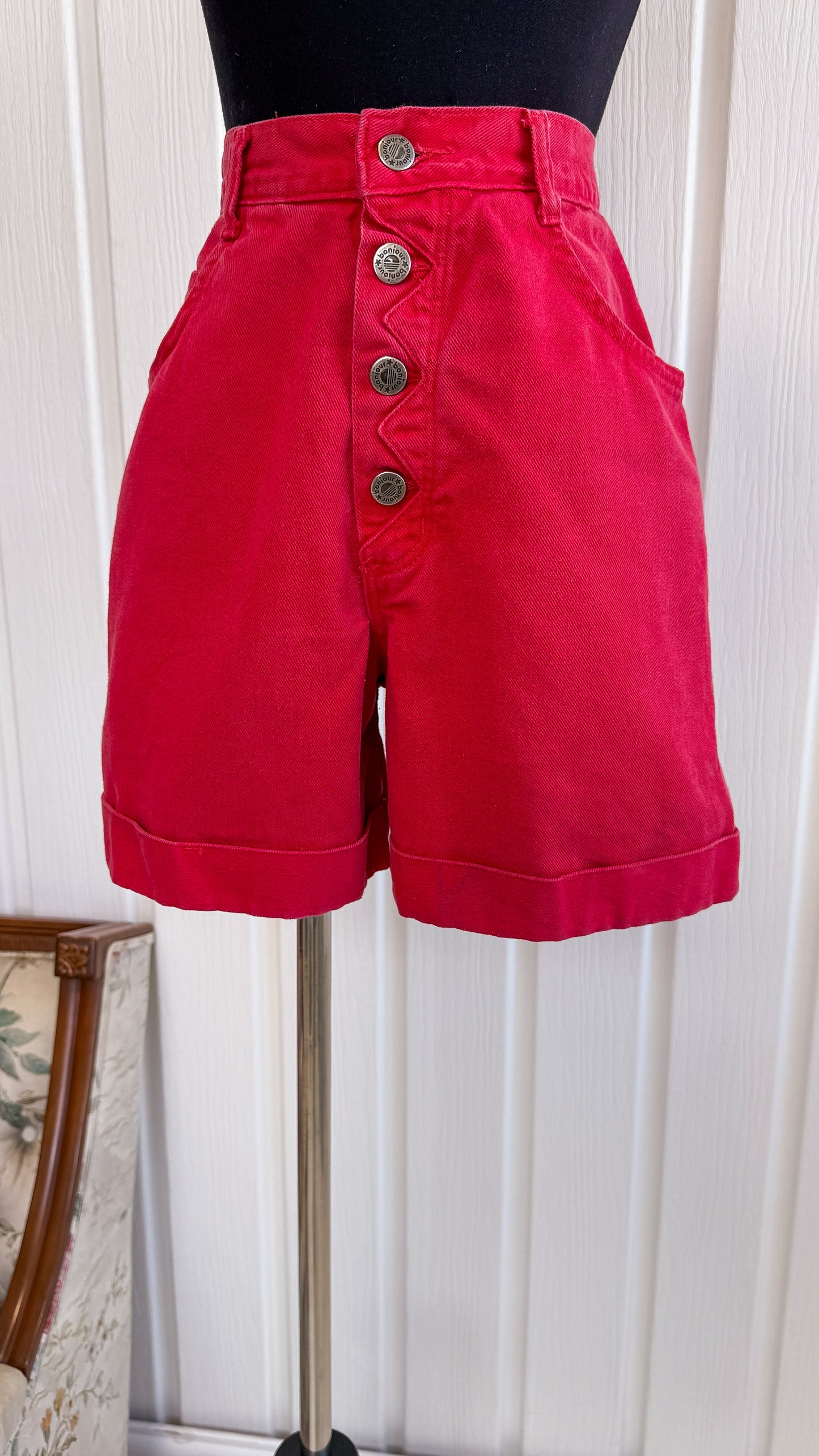 Shorts en jeans rose Bonjour- small