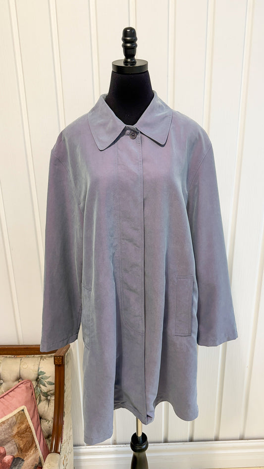 Manteau lilas mi-long-x-large