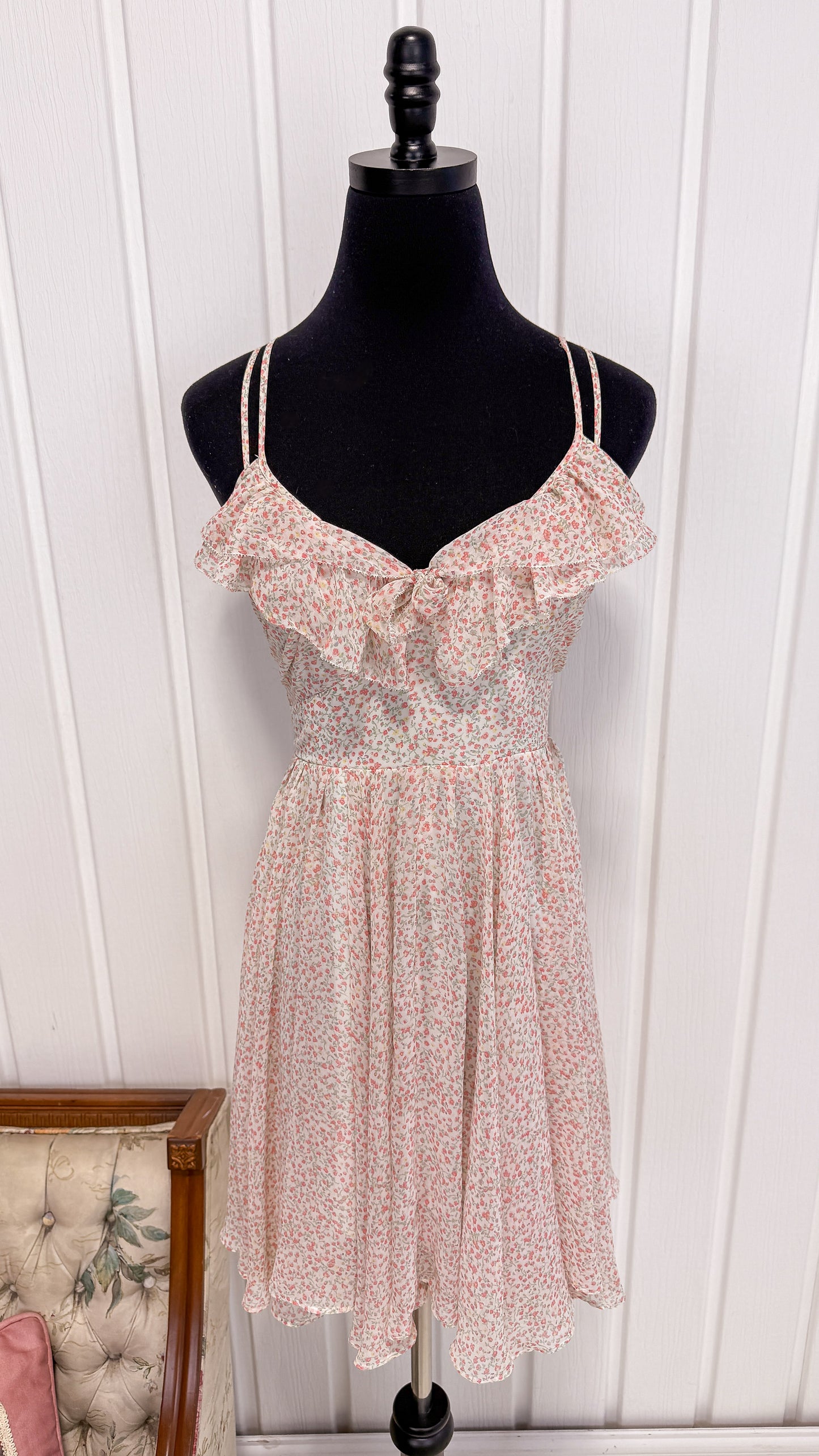 Robe beige fleurie rose Guess- small