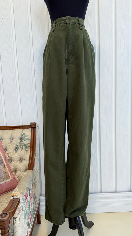 Jeans baggy vert Eddie Bauer- small