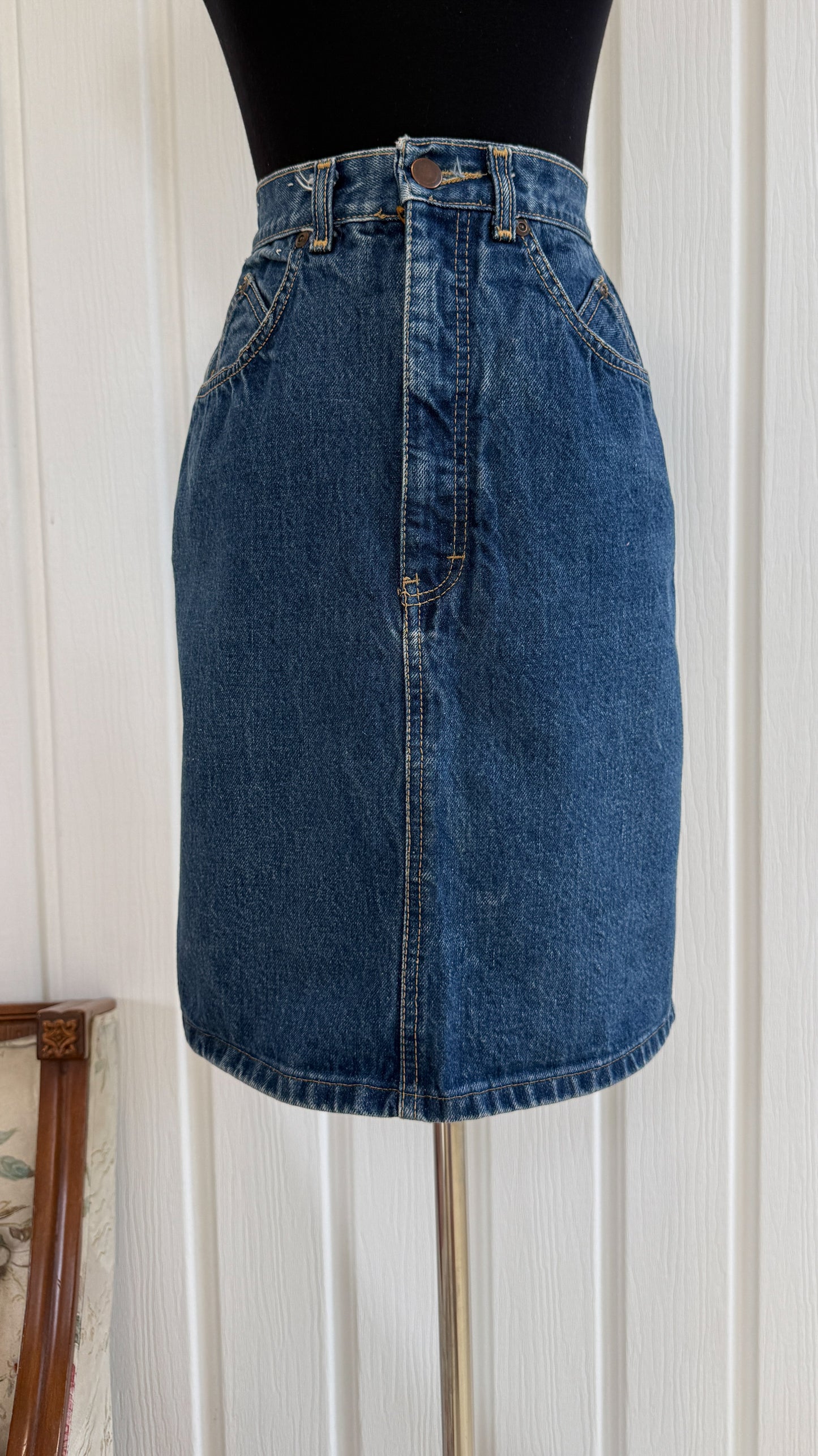 Jupe en jeans droite- small