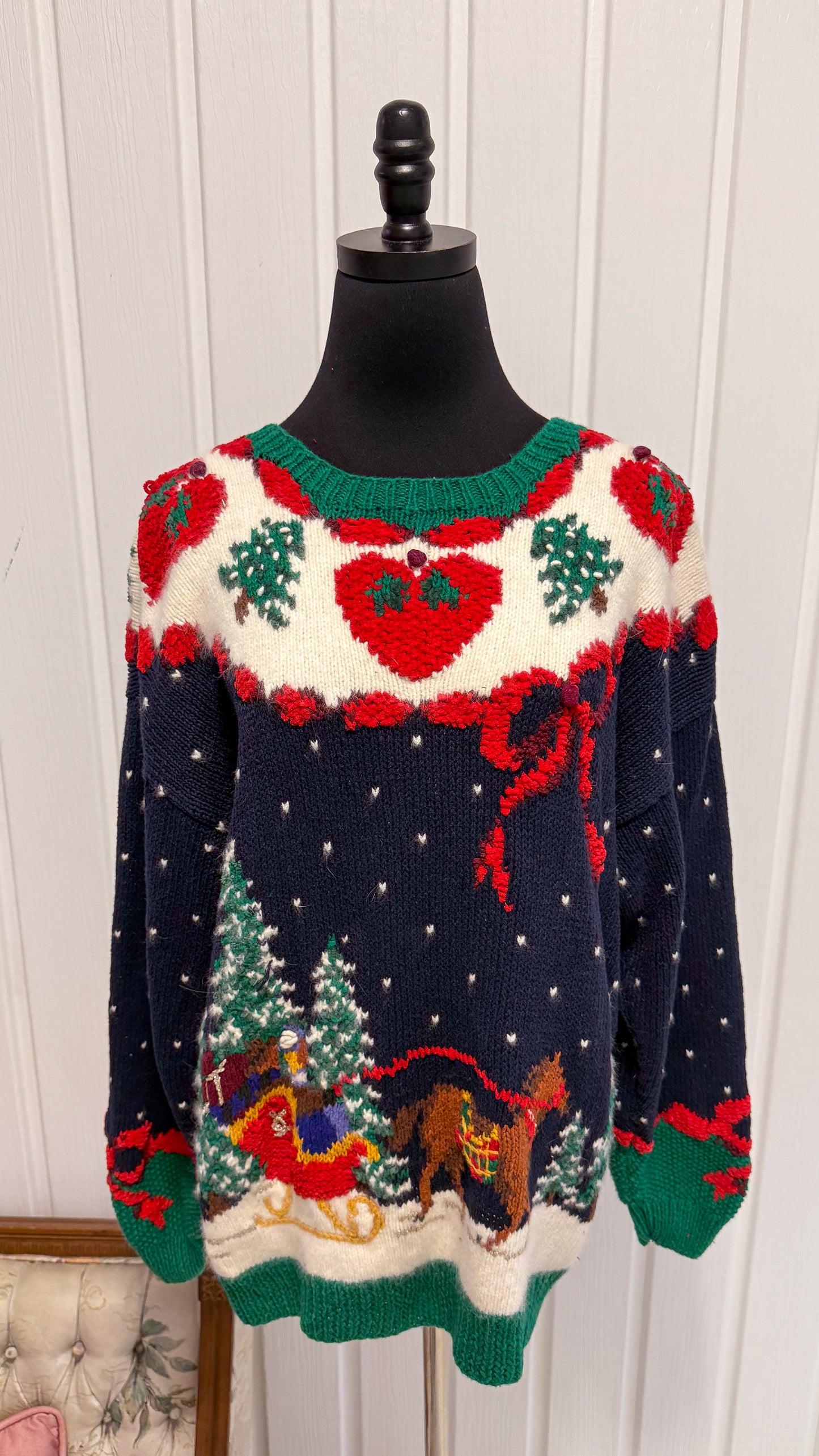 Chandail tricot marine calèche-large