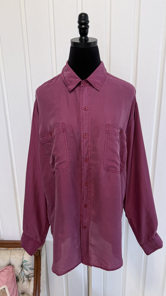 Chemisier en soie mauve- x-large