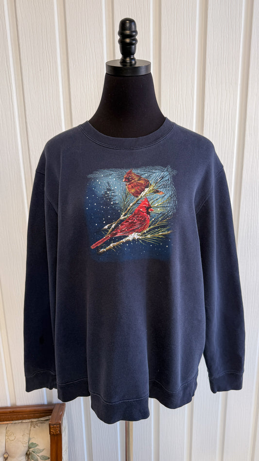 Chandail crewneck marine cardinal- large