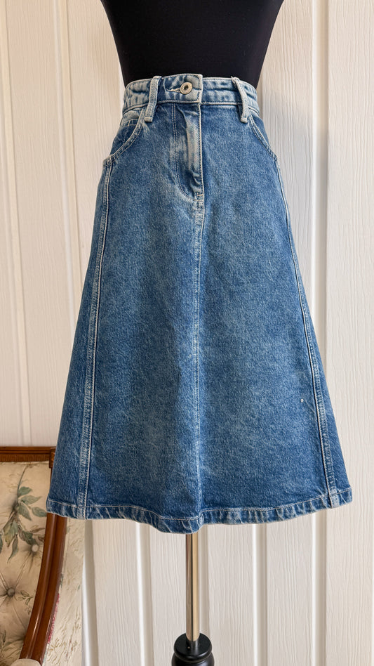 Jupe en jeans évasée- medium