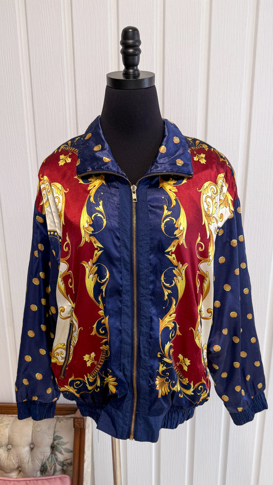 Navy windbreaker coat - small