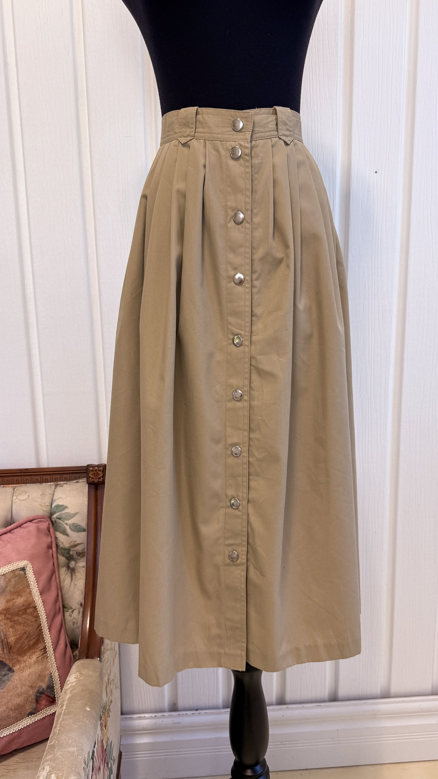 Jupe beige évasée - small