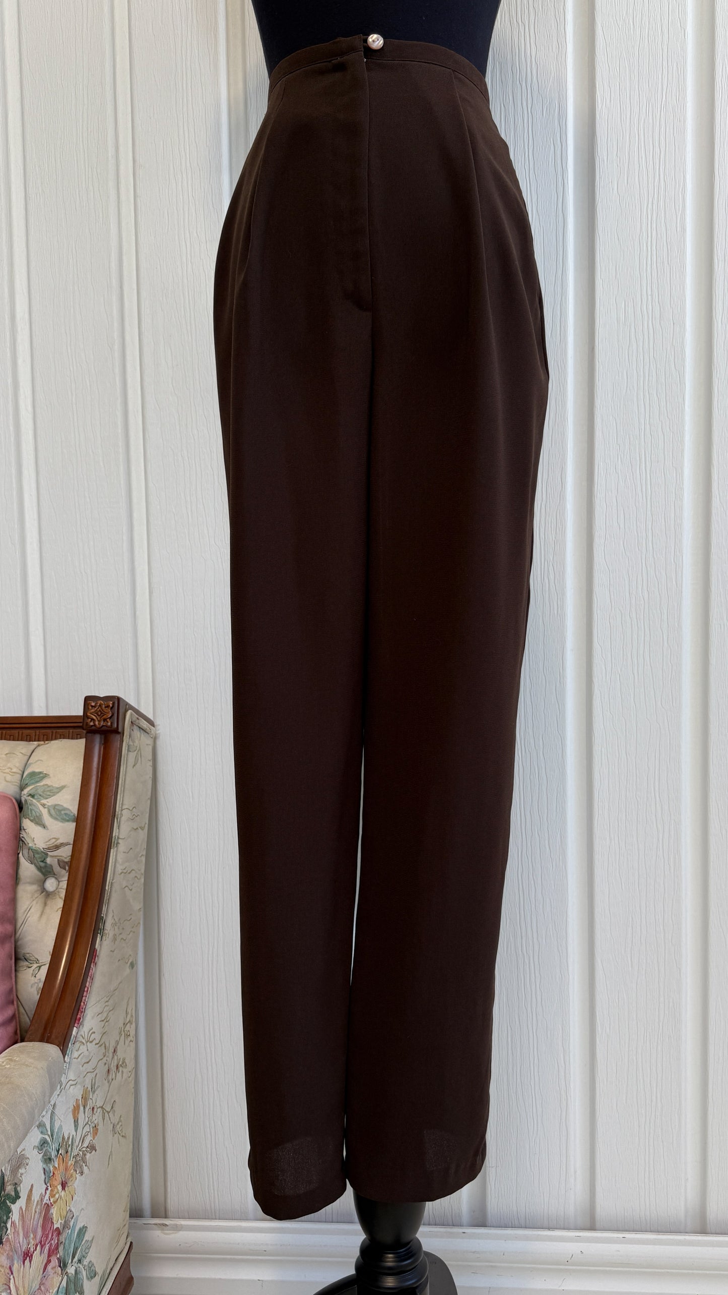 Pantalons brun pattes droites- small