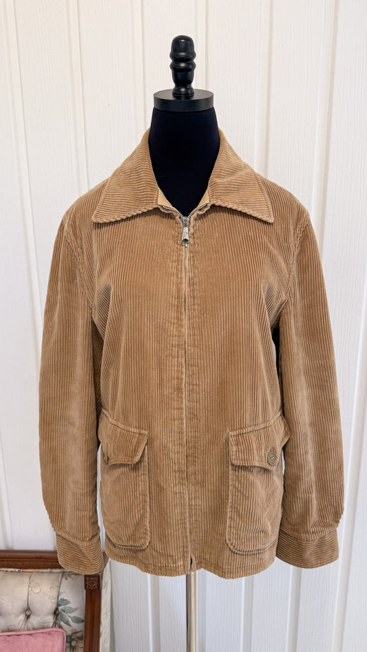 Veste en corduroy beige - medium