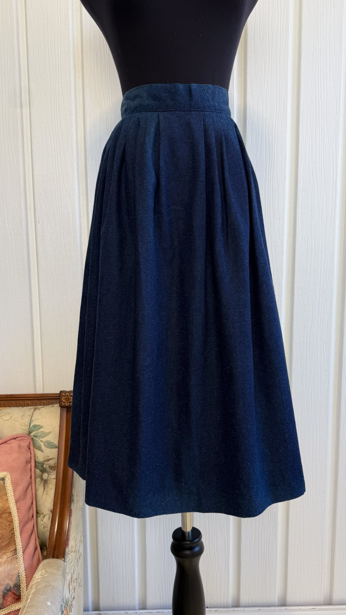Jupe en jeans évasée- small