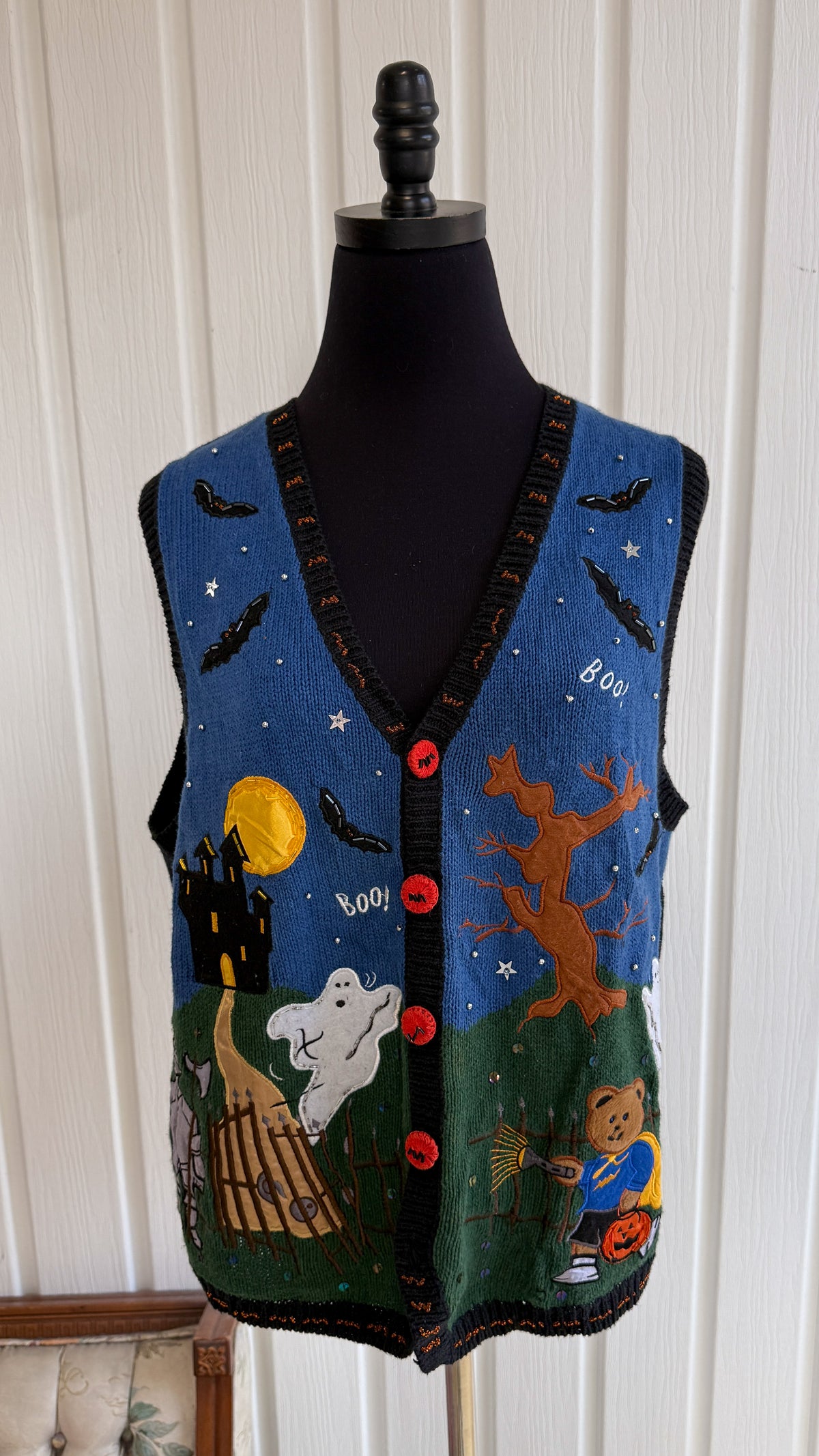 Veste en tricot Halloween- medium
