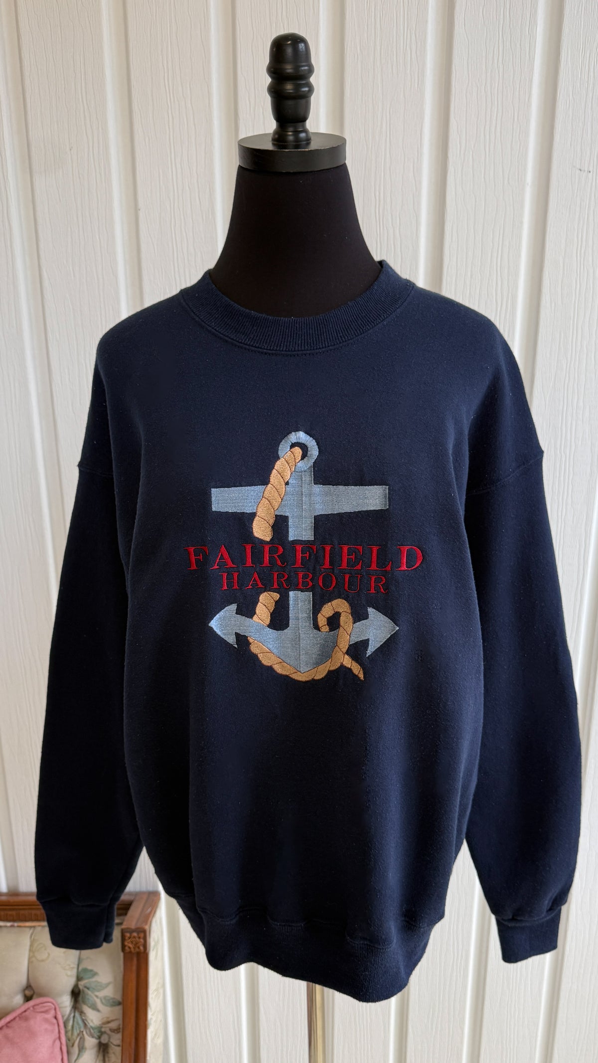 Chandail crewneck marine Lee- medium