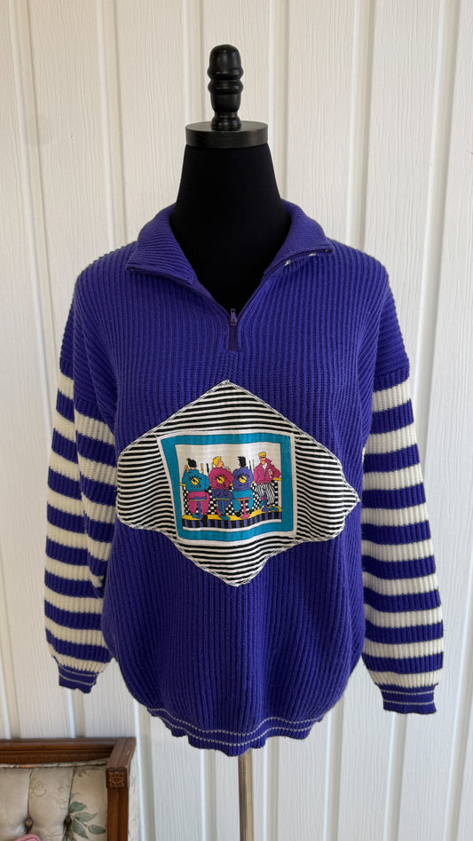Chandail tricot mauve venezia club- medium