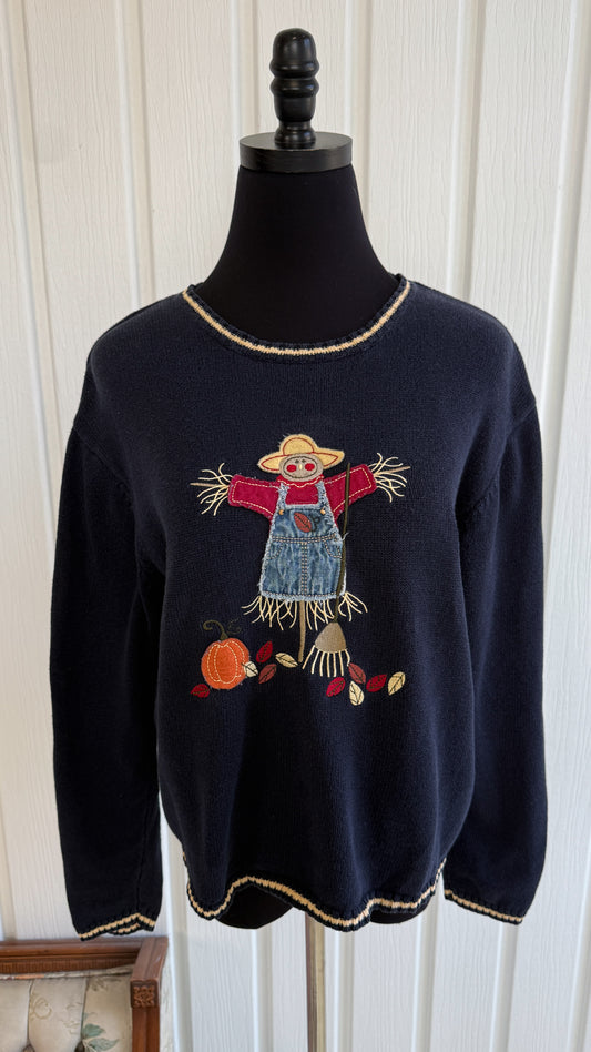 Chandail tricot marine épouventail- medium