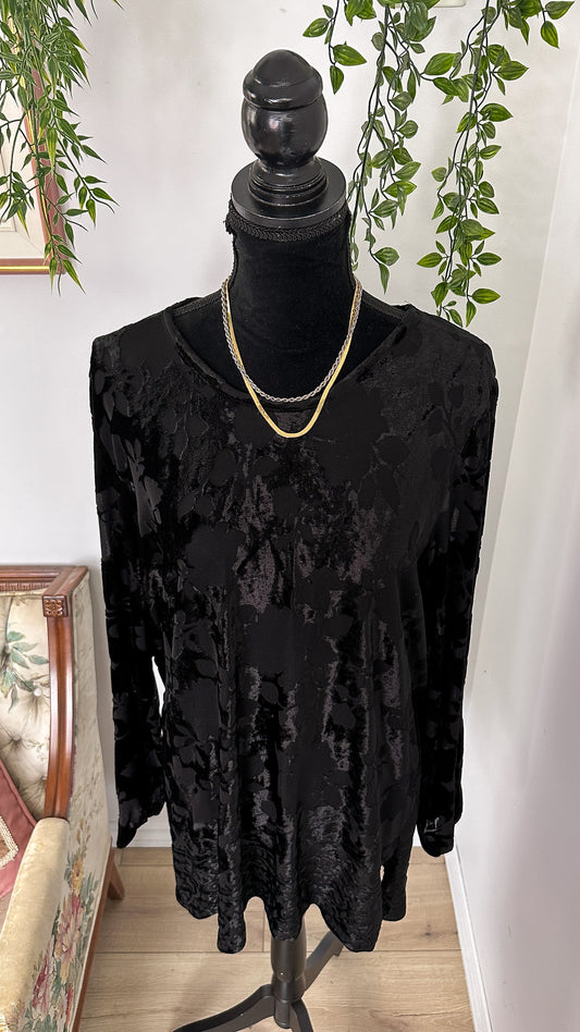 Velvet oversized sweater/dress - large