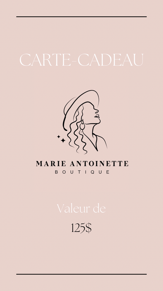 Carte cadeaux Boutique Marie-Antoinette